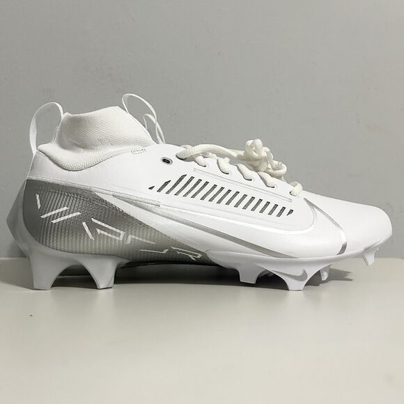 Nike Vapor Edge Pro 360 2 “White Silver” Men’s Size 8-13 Football Cleats - Picture 2 of 14